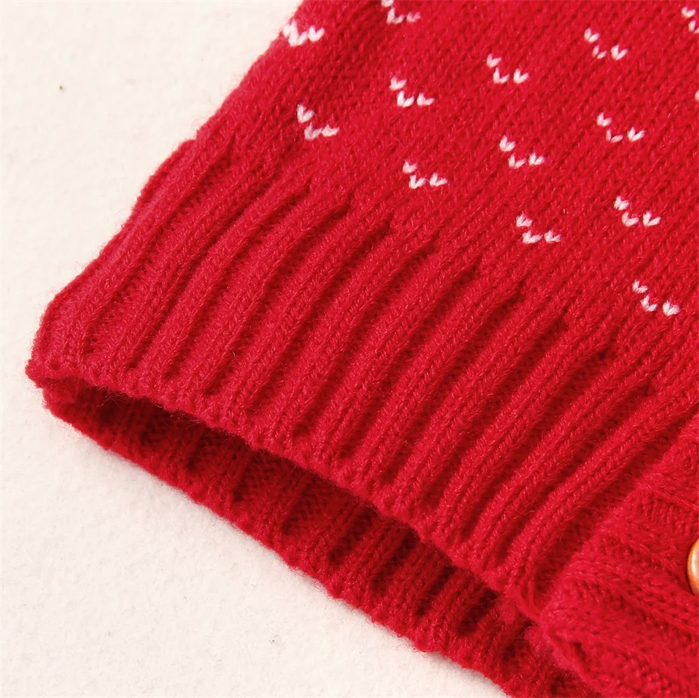 Рождественские свитера для новорожденных мальчиков и девочек, зимнее теплое вязаное пальто с оленем, свитер, одежда с капюшоном
