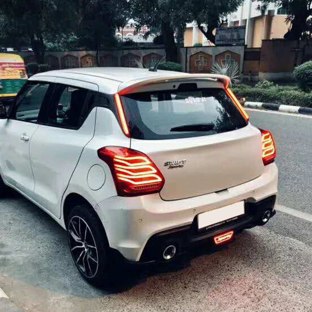 2 шт. светодиодный фонарь светильник в сборе для Suzuki Swift задний свет, обратный светильник последовательного сигнала поворота светильник сзади