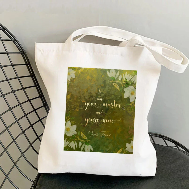 Shopper Dragonfly paper sassenach outlander Bag Harajuku women Shopping Bag Canvas Shopper Bag Tote Bag Shoulder Lady Bag