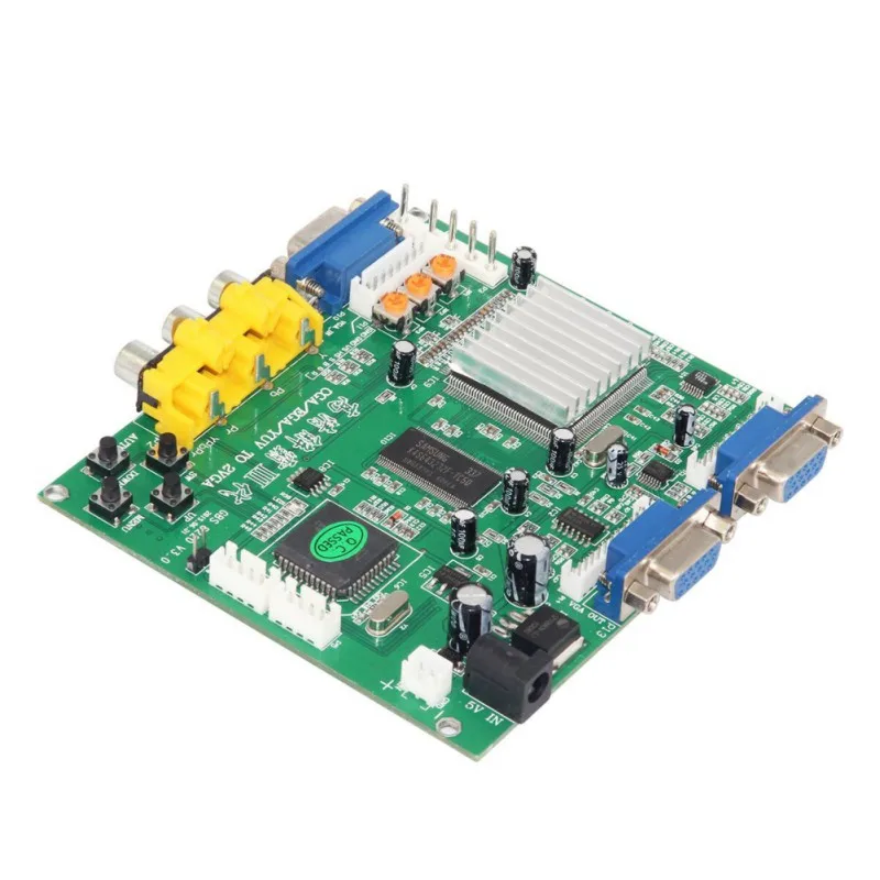 GBS8220 RGBS to VGA Dual Output Adapter CGA/EGA/VGA/YUV Component Signal Input HD Video Converter Board NEW!