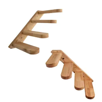 

Wall Mounted Cat Climbing Ladder Wood Kitten Stairs Cat Climbing Frame Pet Furniture Play House