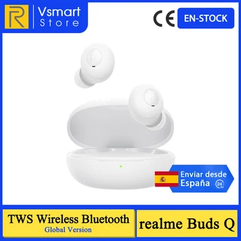 

Global Version Realme Buds Q TWS Wireless Bluetooth Earphones 10mm Bass Boost Driver 20-hour Playback IPX4 Waterproof Earphone