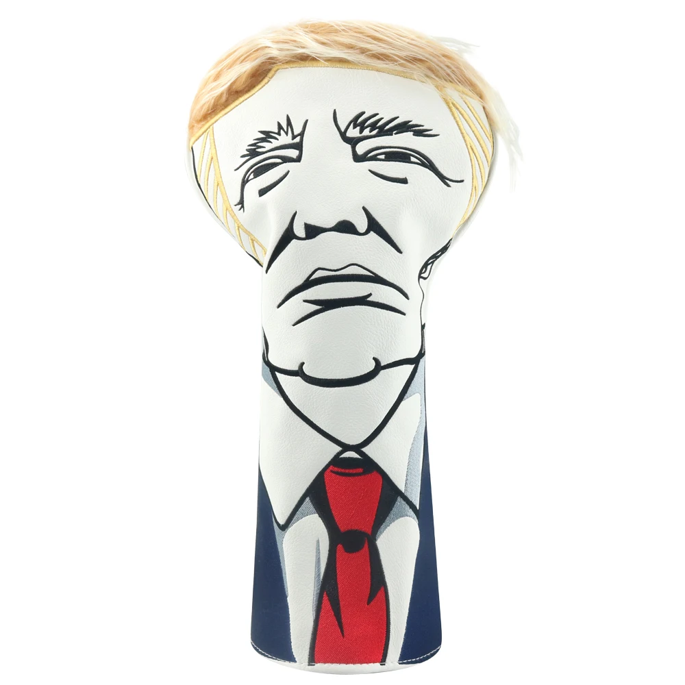 

Golf Headcover Donald Trump Driver Cover 460CC Wood Golf Club Protector Cover Free Shipping