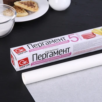 

Siliconized baking parchment 38 cm x 5 m Grifon, in case