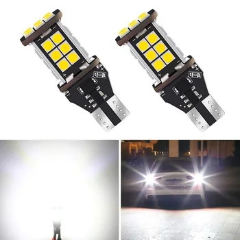 

2x 1200Lm W16W T15 LED Bulbs 3030SMD Canbus OBC Error Free LED Backup Light Reverse Lamp For Ford Focus Fiesta Fusion Kuga F-150
