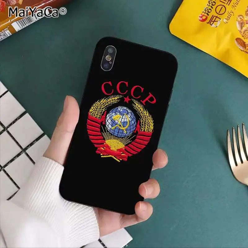 MaiYaCa Советский Союз, СССР Гранж флаг TPU силиконовый чехол для телефона чехол для Apple iphone 11 pro 8 7 66S Plus iphone X XS MAX 5S SE XR - Цвет: A11