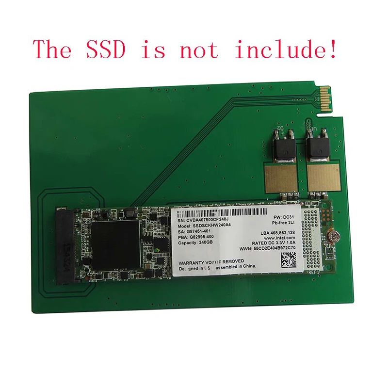 1pc SATA Express to NGFF M.2 adapter Cards expresscard PCBA for UltraSlim Hard Disk SSD WD5000M22K WD5000M21K WD5000MPCK