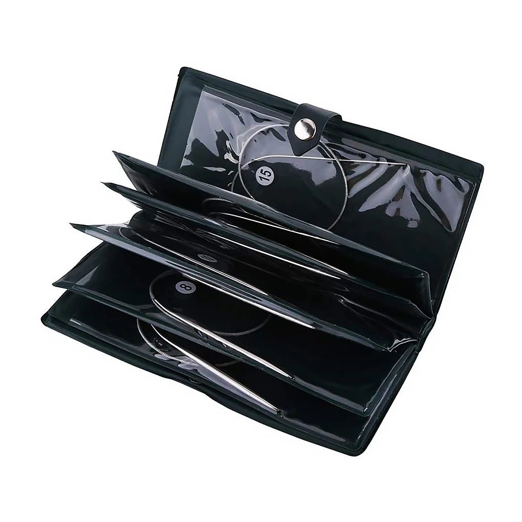 Stainless Steel Knitting Straight Needles Set Hand-Made Weave Crochet Craft Sewing Accessories