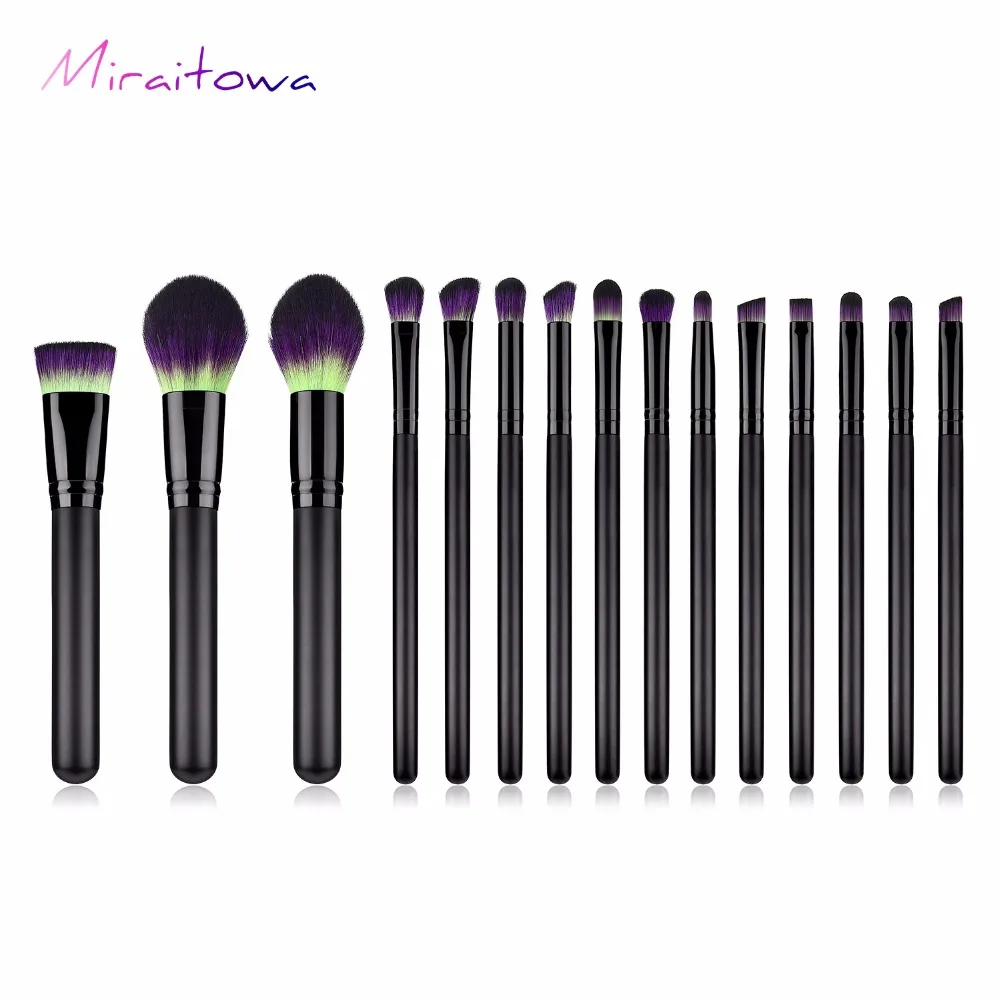 15pcs/set Black Makeup Brushes Set for Cosmetic Foundation Powder Blush Eyeshadow Blending Makeup Brush Beauty Makeup Tools