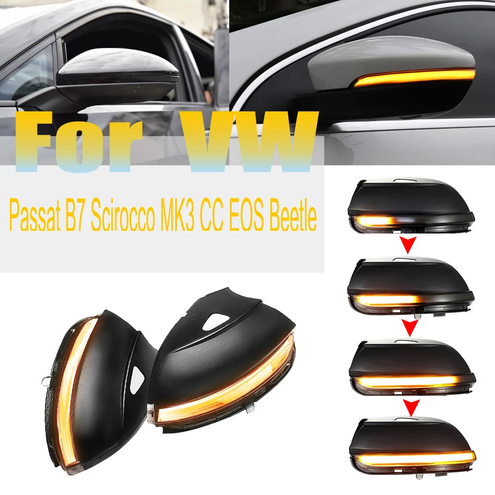 Для VW Passat B7 Scirocco MK3 CC EOS для Beetle A5 Je tta MK6 динамический поворотный сигнал