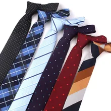 New Jacquard Plaid Tie For Men Women Polyester Striped Neck Tie for Wedding Business Adult Suits Skinny Ties Slim Men Necktie