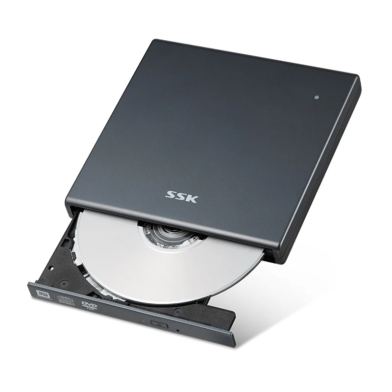 

SSK USB 2.0 to SATA Portable Slim Optical External DVD-RW/CD-RW read and rewriter for Laptop PC windows10/7/8 XP SED001
