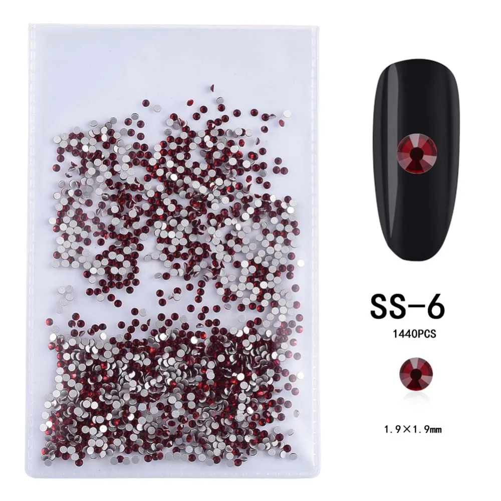 1 Pack Nail Rhinestones 3D AB Crystal Pearl Nail Stones DIY Accessories Nail Art Decorations