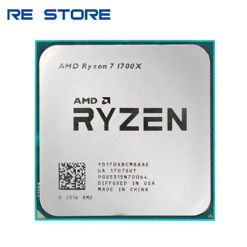 Восьмиядерный процессор AMD Ryzen 7 1700X R7 3 4 ГГц YD170XBCM88AE разъем AM4|Процессоры| |