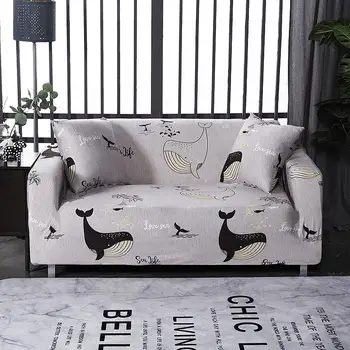 

Cartoon elastic sofa cover living room corner sofa cover modern contracted sofa cover sofa cover 1/2/3/4