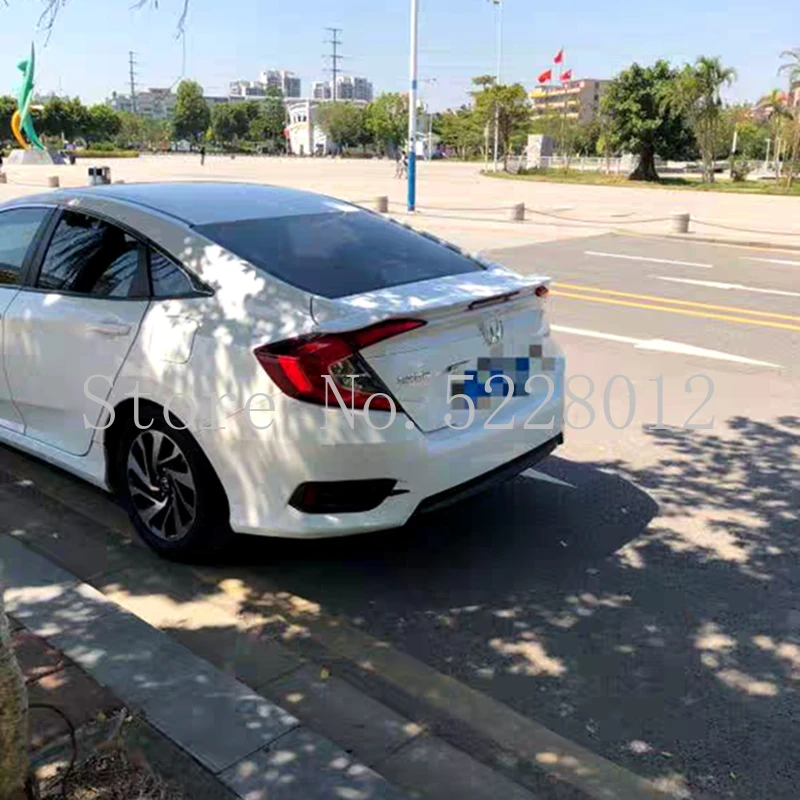 Для Honda Civic- Высокое качество ABS пластик Таиланд RS Стиль праймер цвет украшение в виде хвостового крыла задний багажник автомобиля спойлер