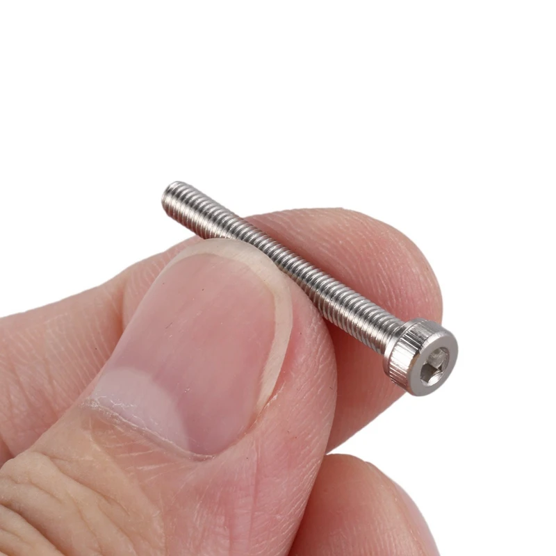 M3x25mm Шестигранная головка с накатанной головкой винты болты гайки набор 20 шт