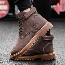 Новинка; модная мужская прогулочная обувь; зимние ботинки; очень теплые мужские зимние ботильоны; водонепроницаемые износостойкие ботинки; Mujer Zapatos