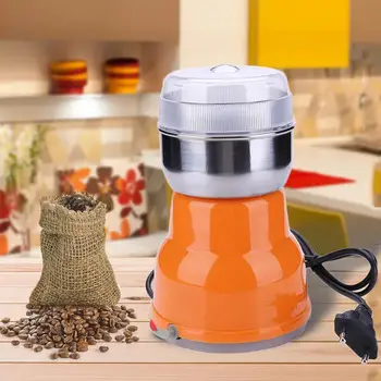 

1pc Electric Stainless Steel Household Coffee Grinder Appliances Household Grain Kitchen Small European Grinder Regulations I2Y2