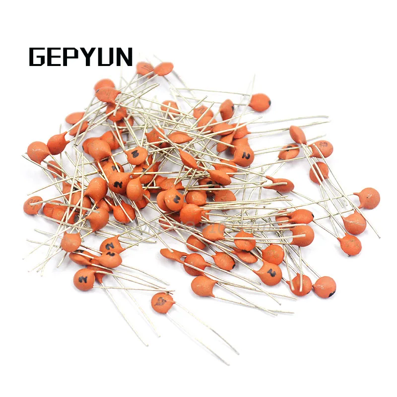 50-Piece Assortment Of Ceramic Disc Capacitors - 18pF To 50pF Values, 50V Rated