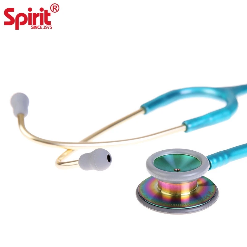 Spirit Medical Double-sided Stainless Steel Dual Head Stethoscope Deluxe Series Stetoskop For Medical Instruments