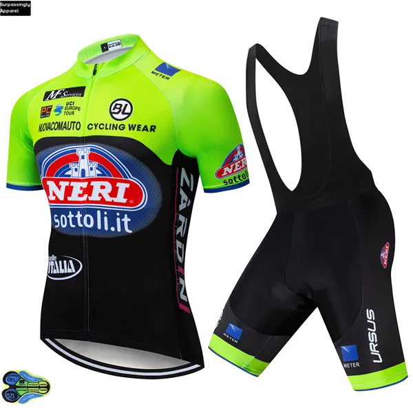 Picture Color Команда ITALIA Велоспорт Джерси 16D набор велошорт Ropa Ciclismo мужские летние быстросохнущие Pro велосипед Майо брюки одежда - Цвет: Picture Color