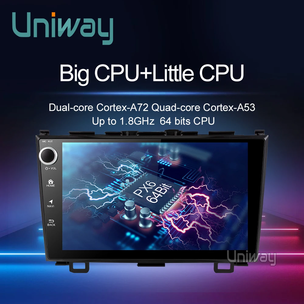 Uniway PX6 4G + 32G android 9 0 автомобильный dvd для Honda CRV Автомобильный Радио Видео плеер gps