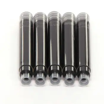 

6Pcs Students Office Writing Stationery Fountain Pen Black Blue Ink Cartridges Refills Drop shipping