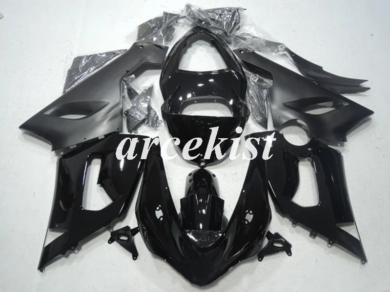 ABS мотоцикл обтекатели комплект подходит для kawasaki Ninja ZX6R 636 2005 2006 05 06 6R ZX-6R Кузов Набор на заказ белый черный