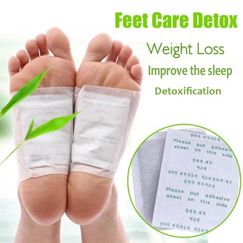 

5pairs Kinoki Detox Foot Patch Bamboo Pads Patches With Adhersive Foot Care Tool Improve Sleep slimming Foot sticker