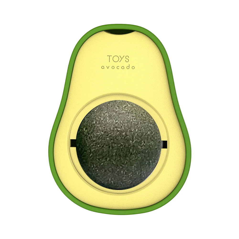 Pet Ball Avocado Catnip Toy Healthy Natural Catnip Mint Cats for Kitten Treating Home Chasing Game Cleaning Molar Teeth Toy 