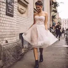 Изящные выпускные трапециевидные платья для выпускного вечера цвета шампанского