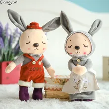 Cheap Cute couple rabbit plush doll children toys pillow girls ragdoll creative gifts soft toys children like Cheap Cute couple rabbit plush doll children toys pillow girls ragdoll creative gifts soft toys children like