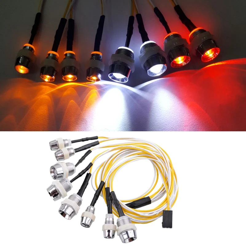 Электрическая модель автомобиля свет высокое качество LED 8mm2 красный белый 5mm4