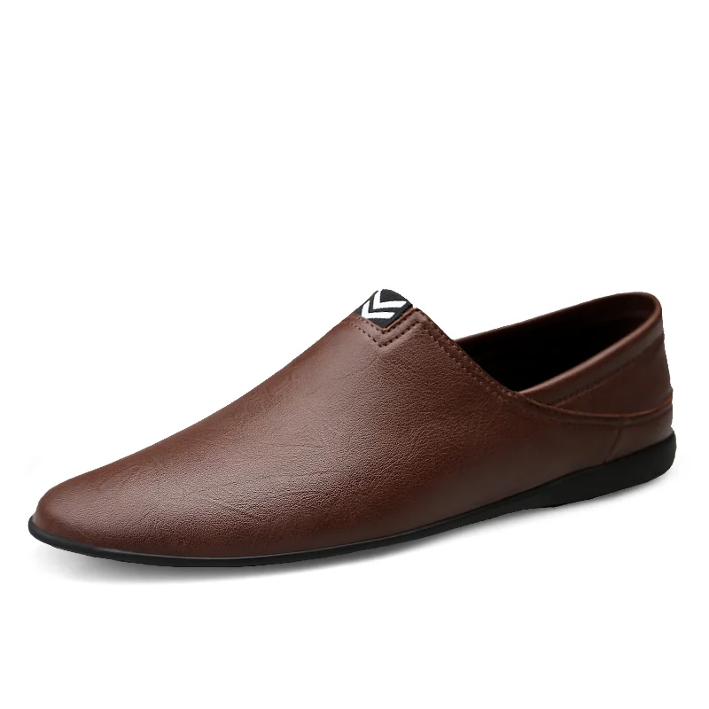 

Leather shoes leather autumn and winter driving shoes men's non-slip peas shoes soft sole cowhide casual shoes