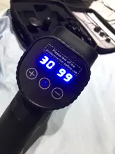 Pantalla LCD masaje arma profundo masajeador muscular dolor muscular cuerpo masaje de cuello ejercicio de relajación adelgazar la alivio del dolor