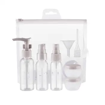 

1 Set Cosmetics Water Storage Bottle Portable Makeup Water Bottle Travel Cosmetics Storage Container (Grey)