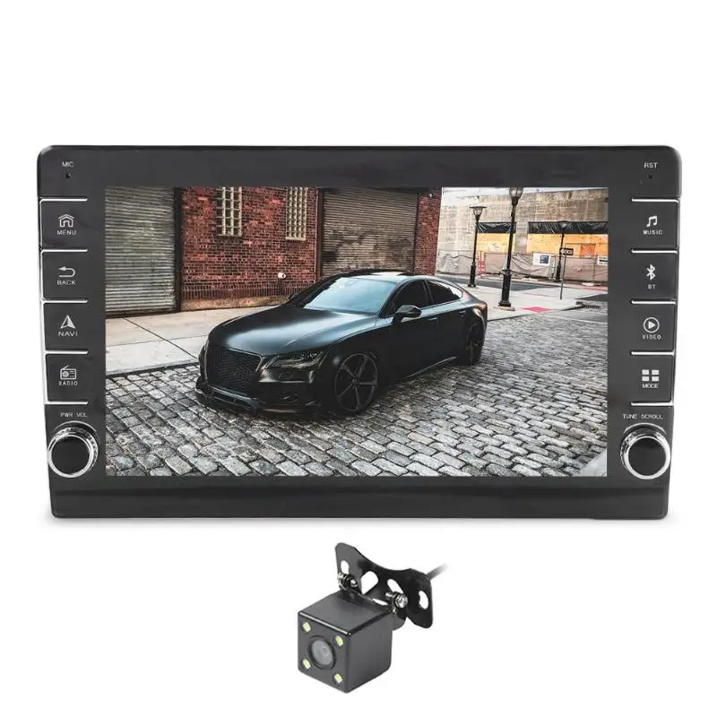1008 10,1 дюймов 1 Din Android 8,1 Автомобильный Универсальный Стерео gps карта FM Bluetooth MP5 плеер мультимедиа - Цвет: with cam