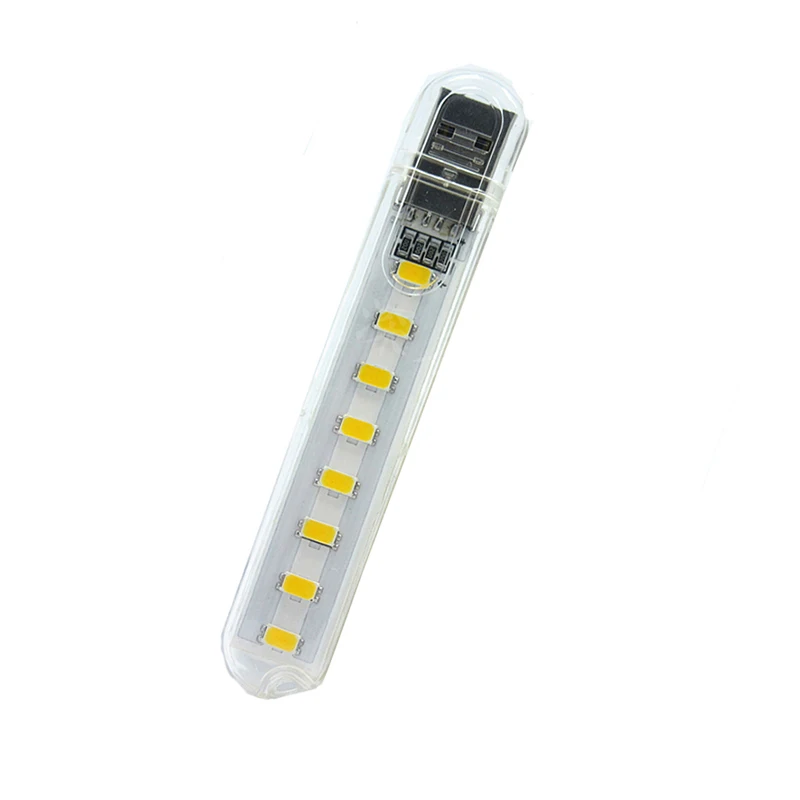 Мини USB светодиодный светильник, портативный 3/8 светодиодный s Ночной светильник, настольная лампа, теплый белый светильник светодиодный светильник для внешнего аккумулятора ПК, ноутбука