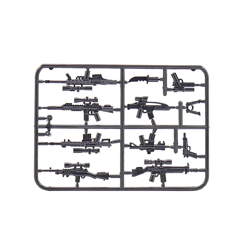 

1PCS JX092 Modern Weapon parts Gun block DIY building blocks military weapons city Bricks mini figures original Educational Toys