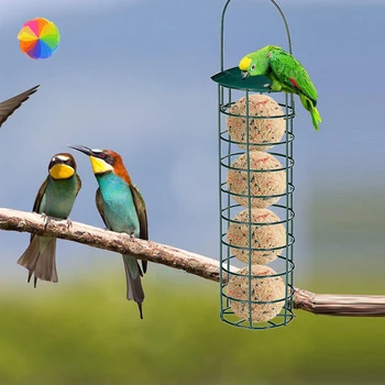 

Wild Bird Feeding Station For The Tits Sparrow Feeder Hanging On The Garden Patio Or Balcony XBFF