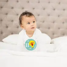 12 шт./компл. для беременных Для женщин на фото наклейки весело с любимыми персонажами из мультфильмов; р-р 1-12 веху Костюмы декоративные наклейки N1HB