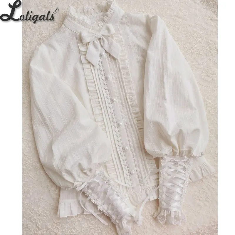 Vintage Lolita Blouse Long Bishop 