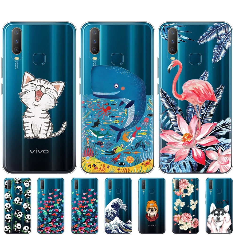 Силиконовый чехол 6 35 дюйма для Vivo Y11 2019 мягкий из ТПУ телефона Y17 Y15 Y12 Y3 VivoY17 Y 17 15 12 3