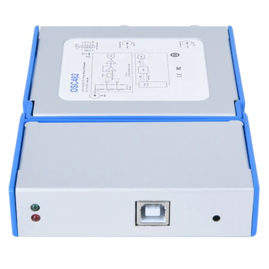 OSC482L USB PC виртуальный цифровой осциллограф AC/DC 20 МГц полоса пропускания 4CH логический анализатор 50 мс/с Samplinmg скорость виртуального осциллографа