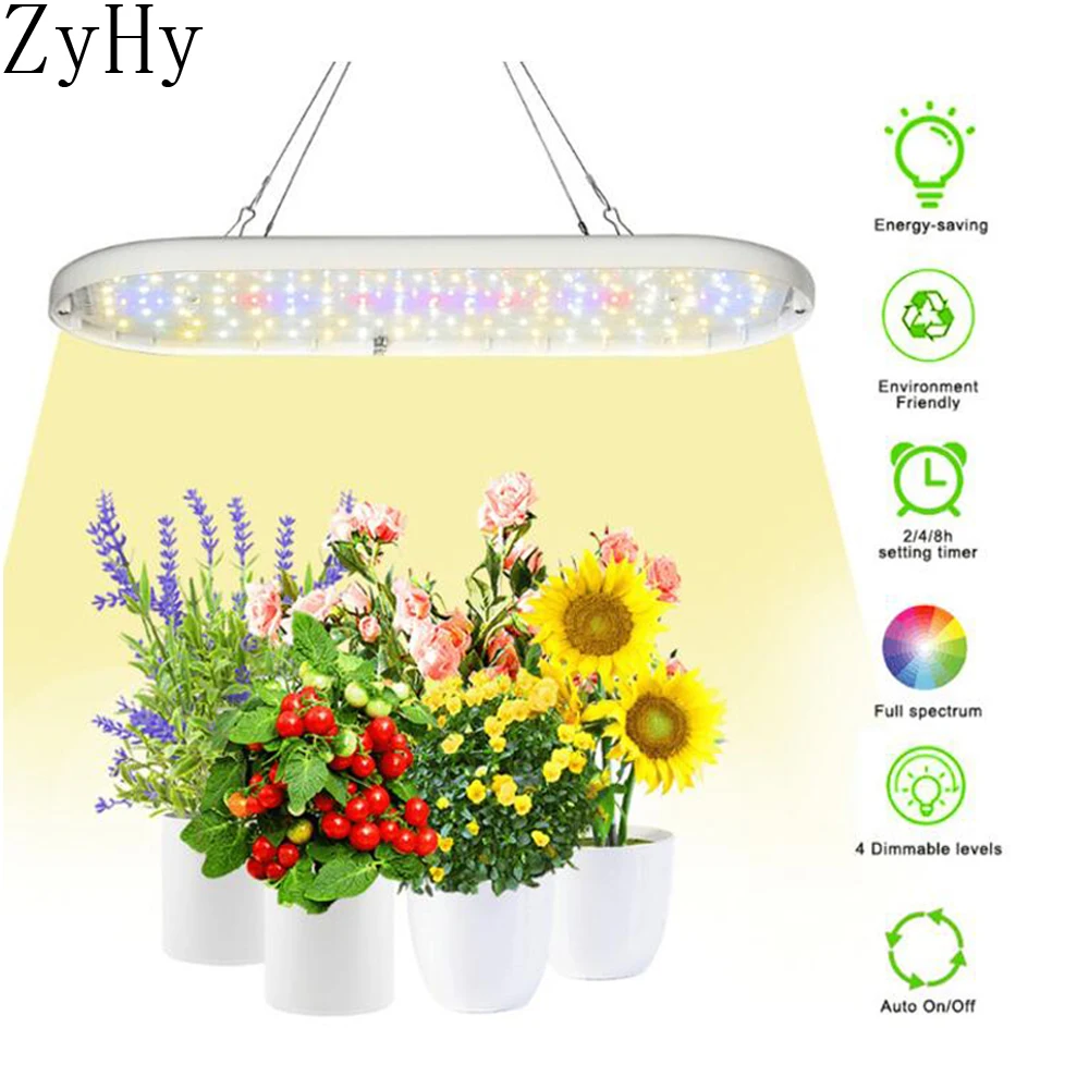 

full spectrum 60W USB Timing Dimming Plant Light fitolampy for indoor Flower Seedling LED Plant Growth Light Planting phyto lamp