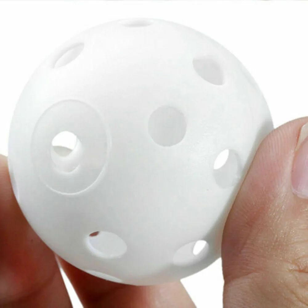 Plastic Hollow Golf Practice Ball Empty Hole Hole Ball Indoor Exercise Ball #4D03 (7)