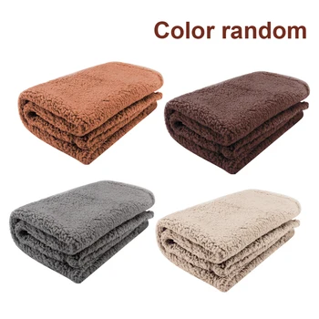 

Dogs Cats Throw Pet Blanket Cushion Small Animals Solid Washable Winter Warm Double Sided Fluffy Soft For Bed Sofa Portable