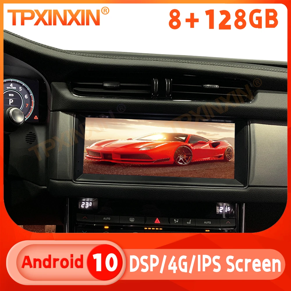 

For Jaguar XF XFL 2016-2018 Android 10.0 6+128GB Car GPS Navi Multimedia Player Auto Stereo Radio Recorder Head Unit DSP Carplay