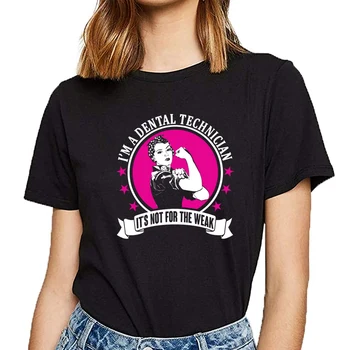 

Tops T Shirt Women dental technician Fit Inscriptions Custom Female Tshirt